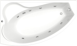 Bas Акриловая ванна Николь 170x100 L с гидромассажем – фотография-1